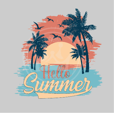 Hello Summer DTF transfer