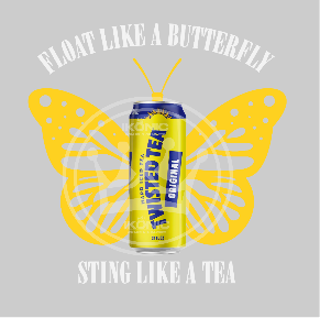 Sting like a tea DTF transfer