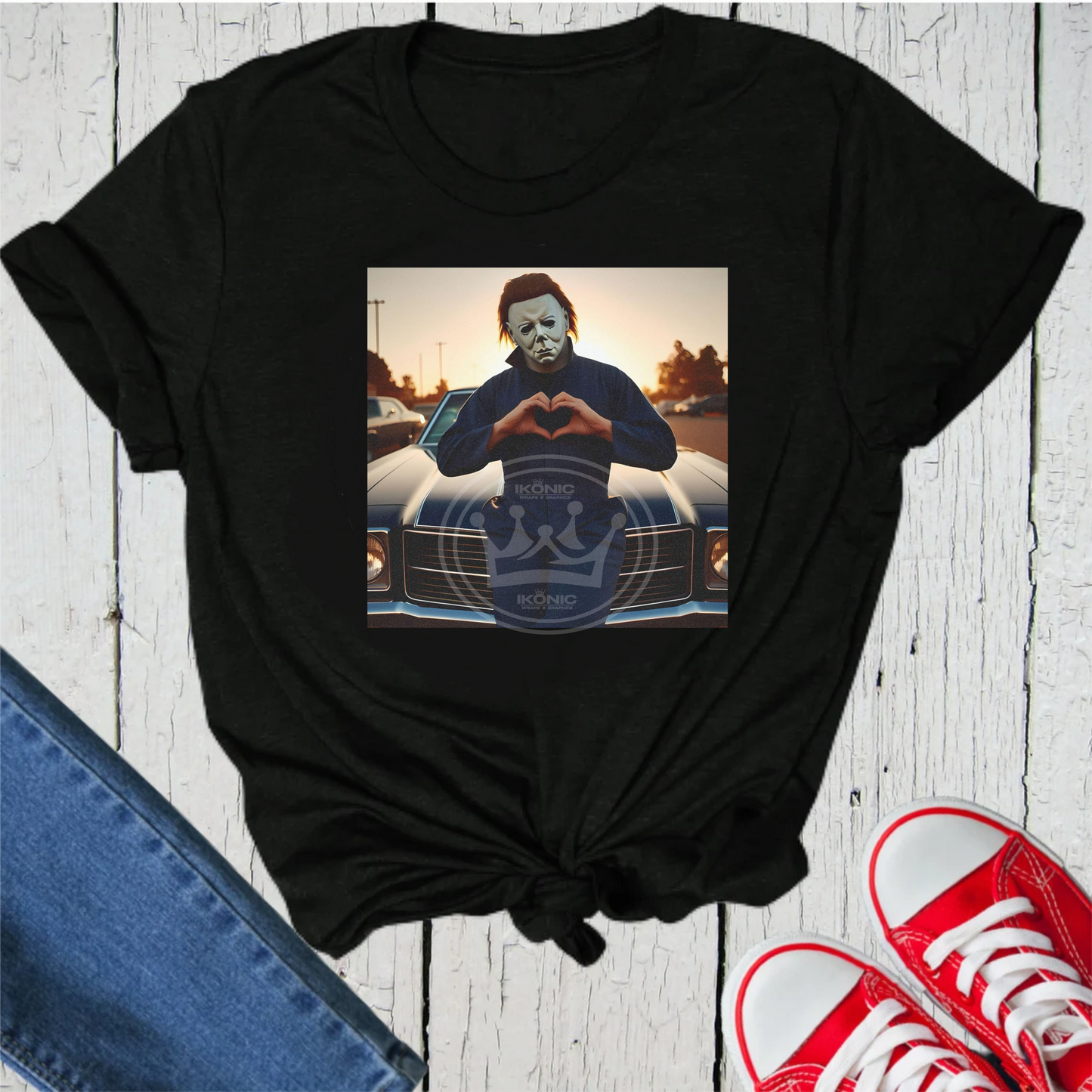 Michael Myers Sending you love DTF transfer