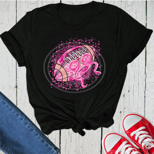 Pink football DTF transfer
