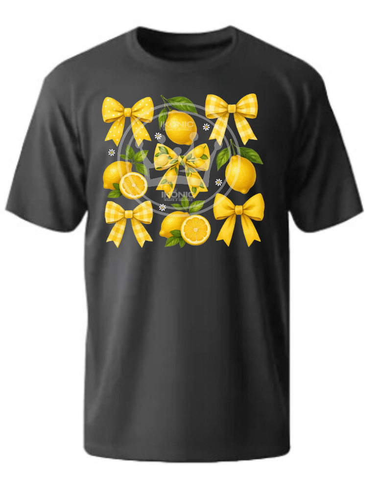 Lemon Vibes DTF transfer