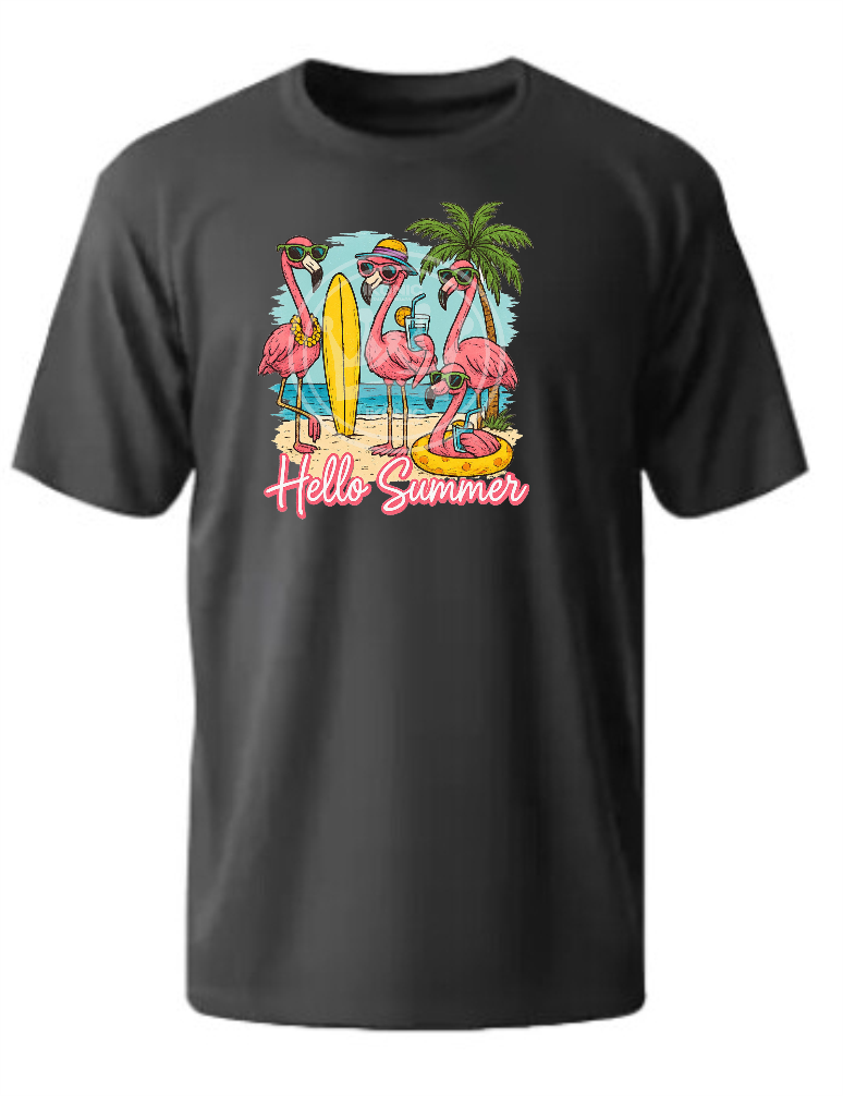 Flamingo Summer DTF transfer