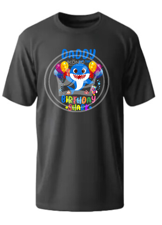 Bby Shark custom Birthday DTF Transfer