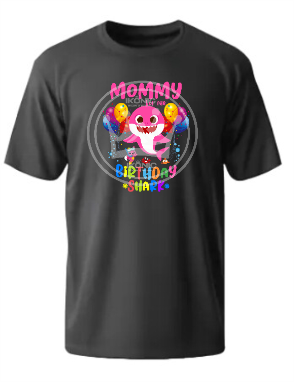 Bby Shark custom Birthday DTF Transfer