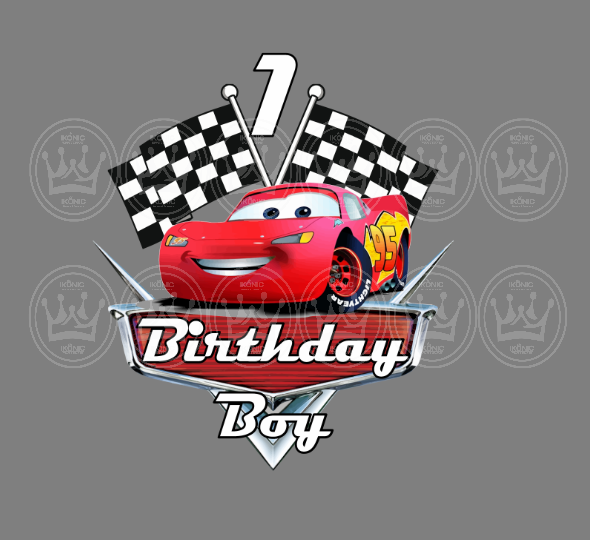 Cars custom Birthday DTF Transfer