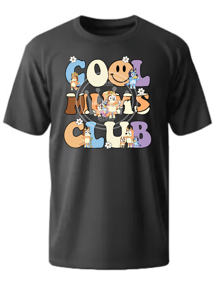Cool Mums club DTF transfer