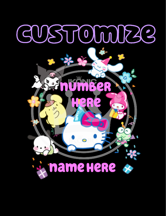 HK Birthday Customizable DTF Transfer