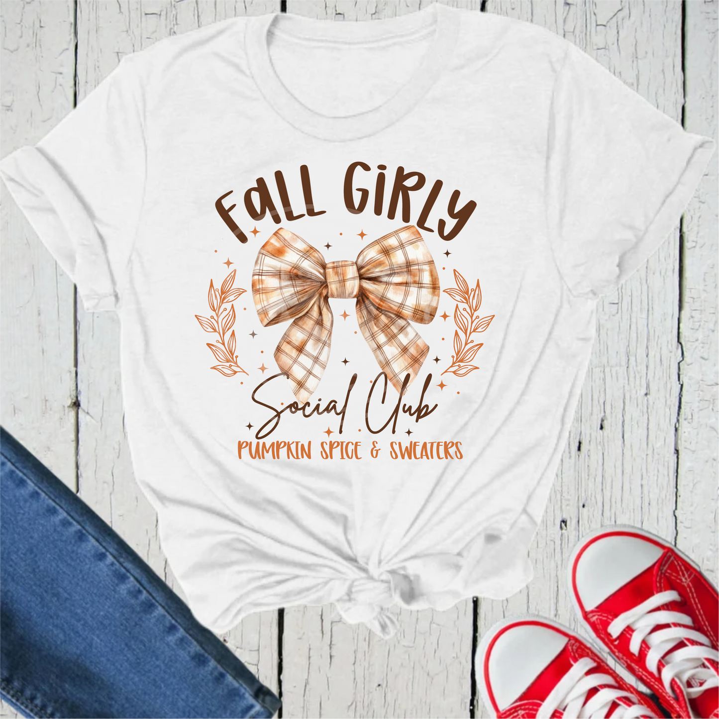 Fall Girly Social club DTF transfer