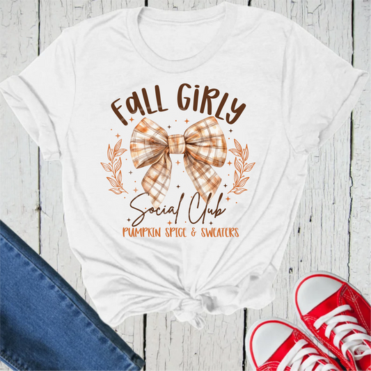 Fall Girly Social club DTF transfer