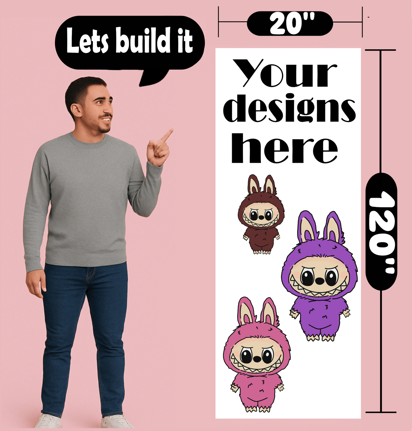 Build your printed Vinyl sticker gang sheet