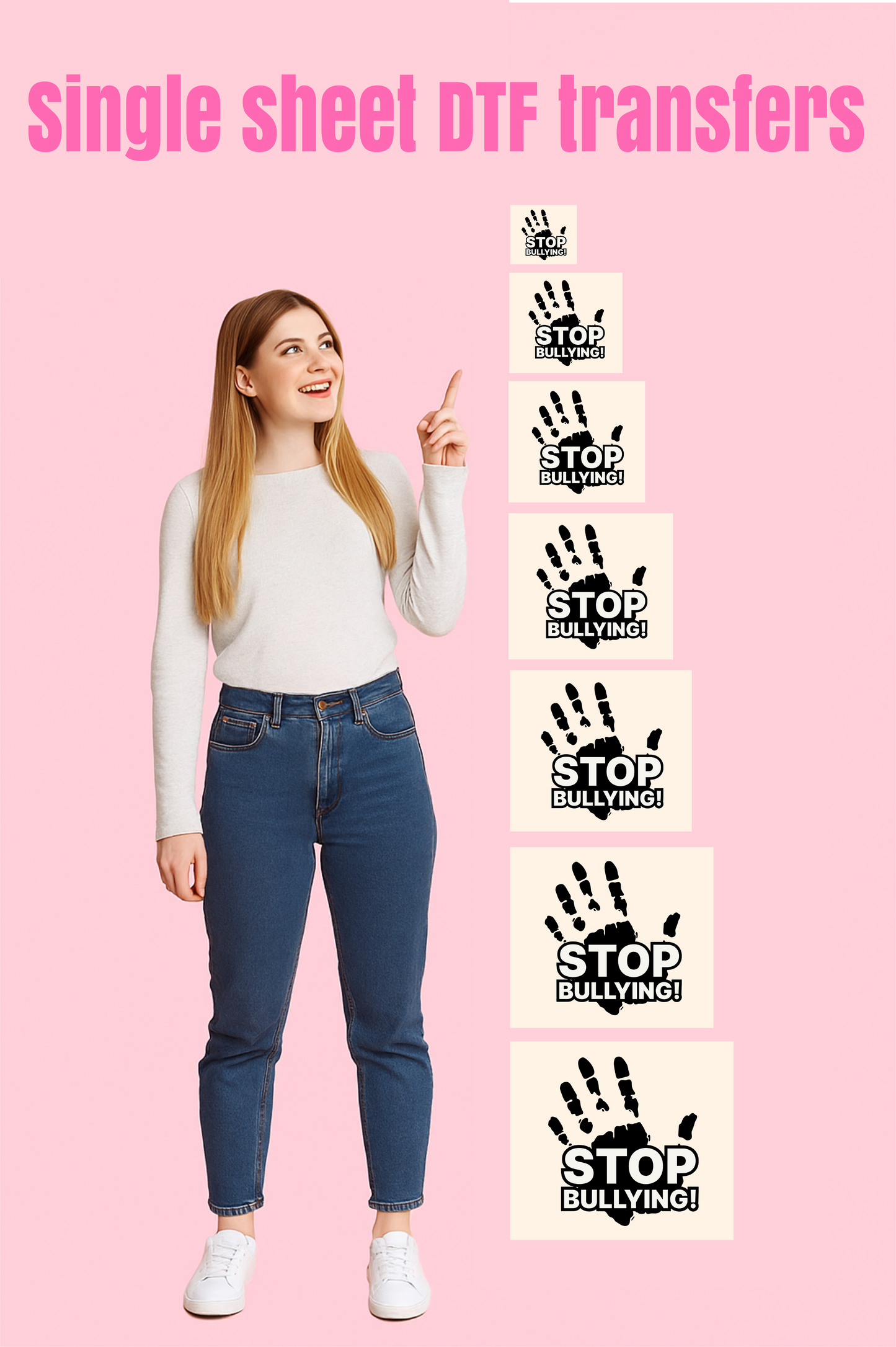 Single Sheet DTF Transfers