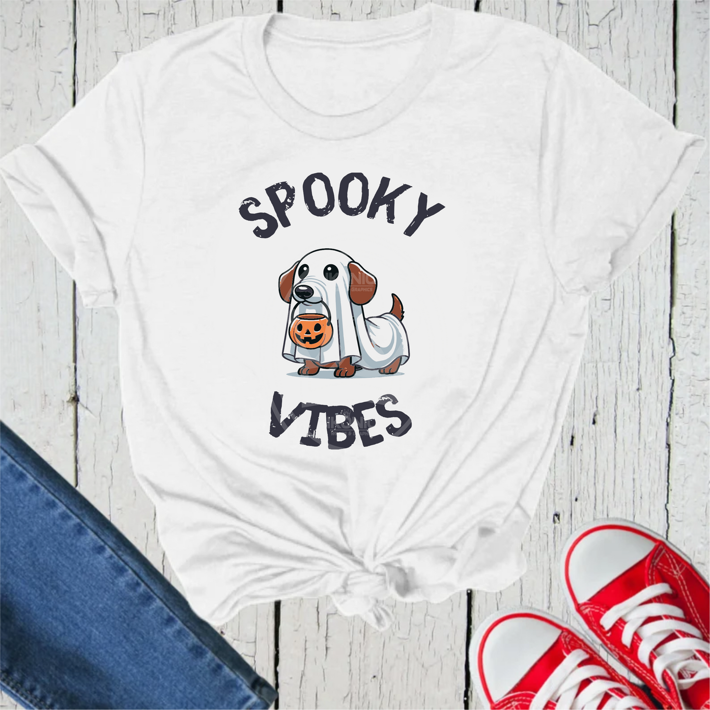 Spooky Vibes DTF transfer