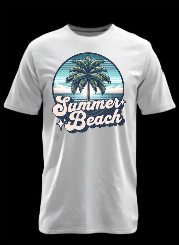 Summer Beach DTF transfer