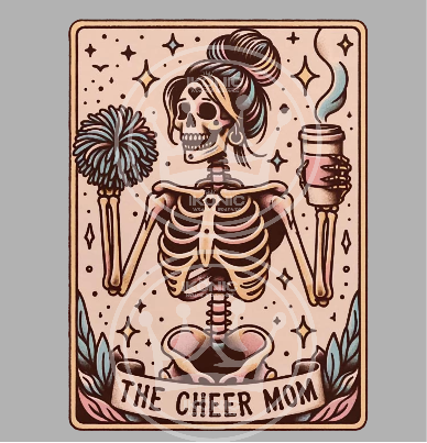 Cheer mom Tarot DTF transfer