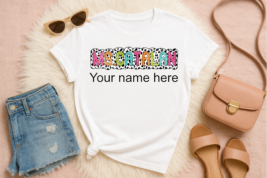 Custom Transfer Dalmatian alphabet