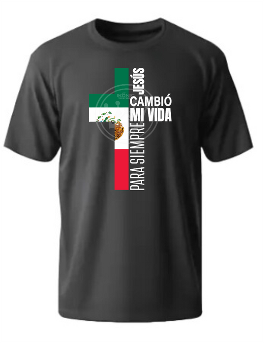 Jesus cambio mi vida por siempre DTF transfer